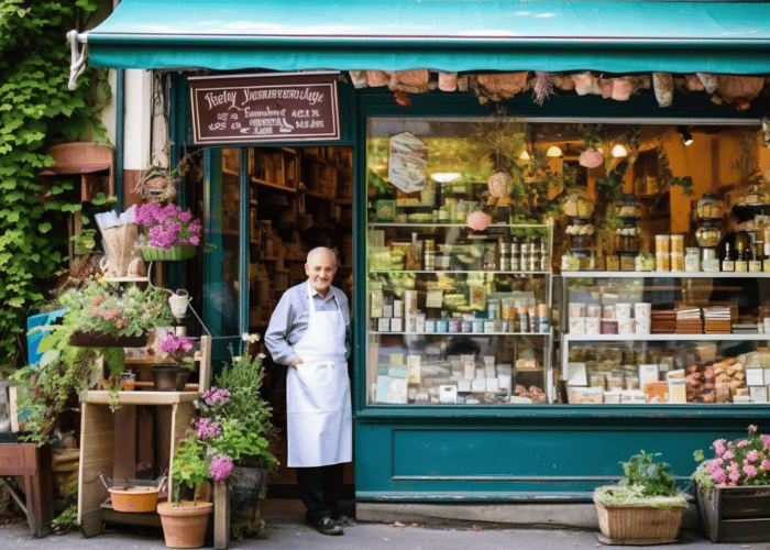 Local business owner with professional website