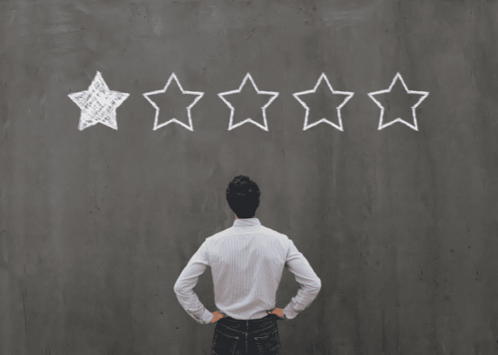 Business owner wondering how to respond to a 1-star review